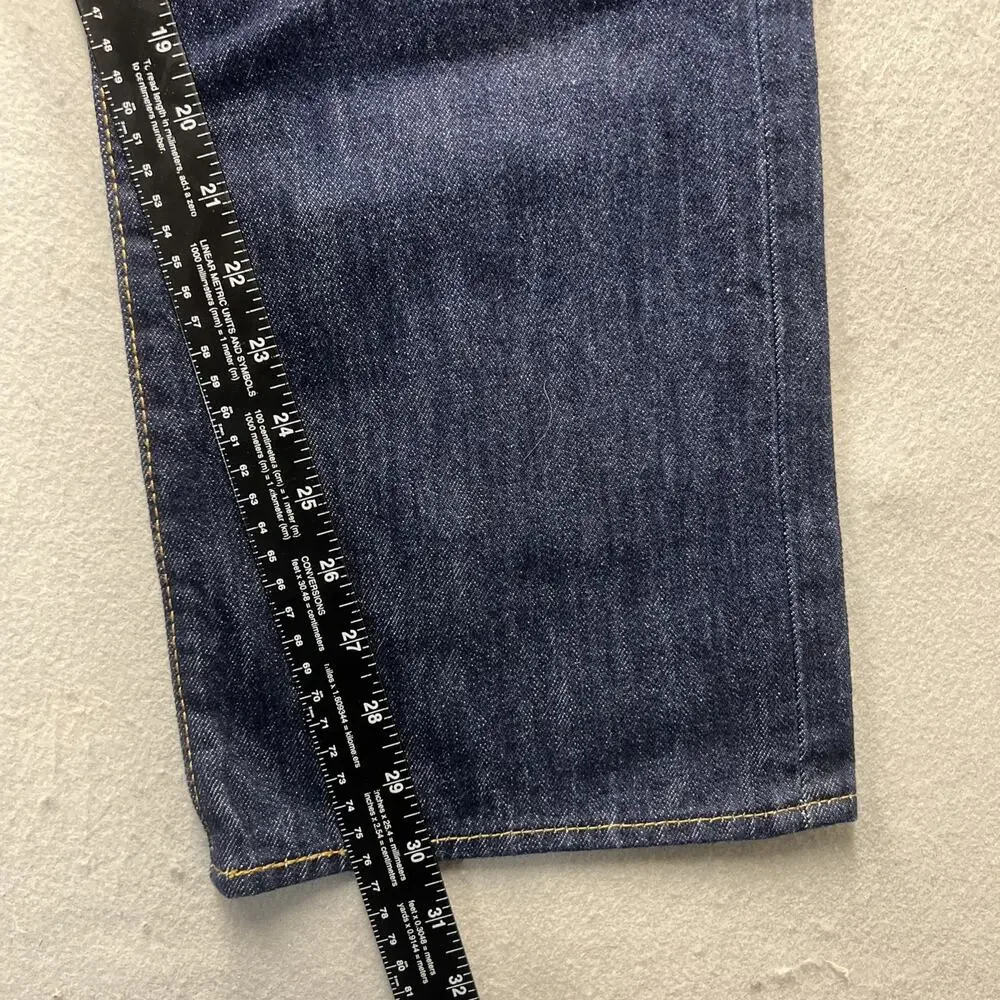 Levis Men's 501 Original Fit Jeans Straight Leg Button Fly 100% Cotton Dark Wash